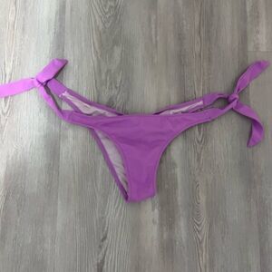 Victoria’s Secret Purple Bikini Bottom with Side Ties size small